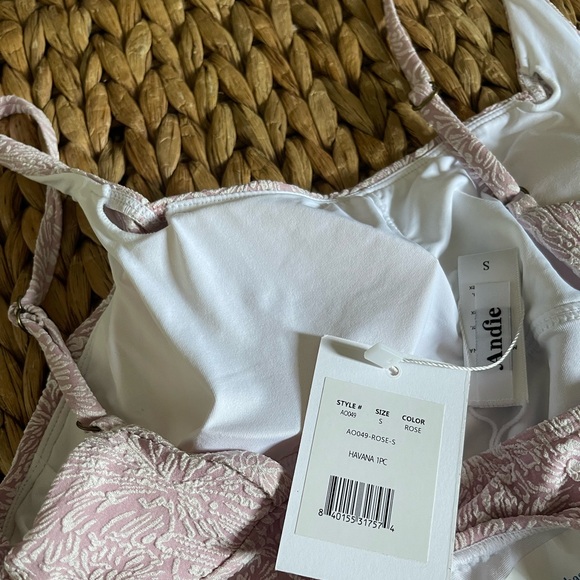 Andie Swim Rose Havana one piece swimsuit - Picture 5 of 5